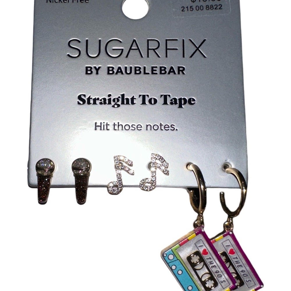 Sugarfix by BaubleBar Music Earrings Set